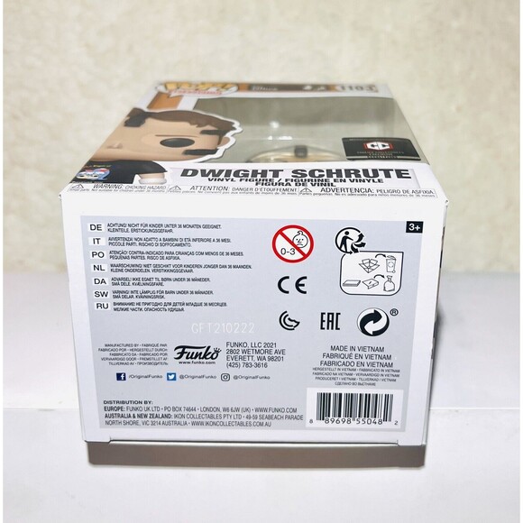 Funko Pop The Office Dwight Schrute #1103 Basketball Chalice Exclusive Protector - Picture 7 of 7